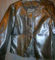 Silver Faux Leather Jacket Jaclyn Smith Silver Shi