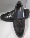 Florsheim Black Leather Wing Tips Shoes Tassel Loa