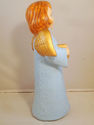 3 Vintage Angel Blue Figure Ceramic Accordian Harp