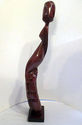 Abstract Tribal Wooden Sculpture Woman Carve Wood 