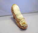 Vintage Knit Shoe Pin Cushion High Heel Yellow Ros