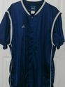 Adidas Warm Up Shirt Short Sleeve Navy Blue Size X