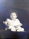 Antique Cabinet Photo Potrait Picture Young Child 