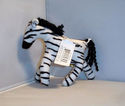 New Plush Zebra Stuffed Animal Black White Striped