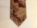 Vintage Marshall Field & Co Burgundy Necktie Neck 