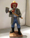 Vintage Enesco Fire Fighter Crew Fireman Axe Figur