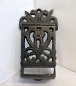 Antique Vintage Wall Black Mount Cast Iron Match S