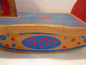 Vintage Spotty Rocking Horse Toy Dekto Red Blue Wo