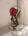 Vtg Coca Cola Coke Holly Hobbie Glass Christmas Lt