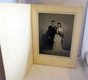 Antique Wedding Picture Potrait Cabinet Photo 1920