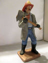 Vintage Enesco Fire Fighter Crew Fireman Axe Figur