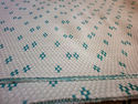 Vintage Fabric Almost 3 Yards Turquoise Knit Patte