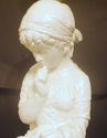 Vintage Boy Girl Sculpture Table Lamp Art Statue P