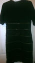 WD NY Black Dress with Zippers size 6 3/4 sleeve