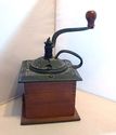 Vintage Coffee Grinder Bean Mill Wood Cast Iron Ha