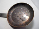 Vintage Copper Strainer Skimmer Forged Primitive K