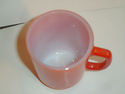 Vintage Metal Mug Rack Orange Lot 6 milk glass mug