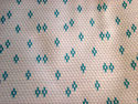 Vintage Fabric Almost 3 Yards Turquoise Knit Patte