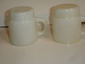 Vintage Metal Mug Rack Orange Lot 6 milk glass mug