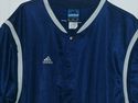 Adidas Warm Up Shirt Short Sleeve Navy Blue Size X