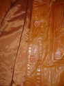 Full Length Brown Leather Trench Coat Womens Size 