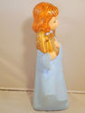 3 Vintage Angel Blue Figure Ceramic Accordian Harp