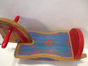 Vintage Spotty Rocking Horse Toy Dekto Red Blue Wo