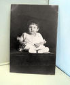 Antique Cabinet Photo Potrait Picture Young Child 