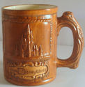 Walt Disney World Ceramic Mug Cup Wood Grain Coffe