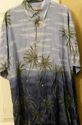 Mens Hawaiian Shirt Size L Large Hollis River Blue