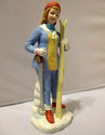 Lefton China Hand Painted Female Skier Ski Figure 