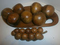 Wooden Fruit Plate Vintage Bowl 8 wood fruit PLUS 