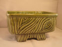 McCoy Green Glazed Pottery Floral Mid Century Mode