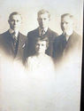 Antique Sepia Family Portrait Cabinet Photo Pictur