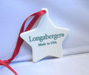 Longaberger 2001 Merry Christmas Star Tie On Ceram