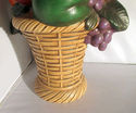 Fruit Basket Bowl Sculpture Stoneware Kitchen Room