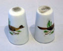 Vintage Salt and Pepper Shakers Pheasant Design Ja