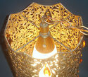 Hollywood Regency Hanging Lamp Gold Swag