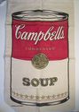 Large Campbells Soup Canvas Bag Sack Pop Art Vinta