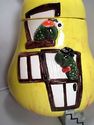 Vintage Yellow Pear Cookie Jar Worm Fruit Ceramic 