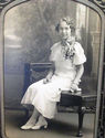 Antique Cabinet Photo Girl 1933 Graduation Teenage