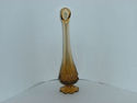 Mid Century Vintage Gold Viking Art Glass Vase Sma