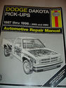 Haynes Dodge Dakota pick-ups 1987-1996 2wd 4wd rep