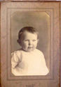 Antique Cabinet Photo Sepia Portrait Baby Boy Girl