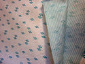 Vintage Fabric Almost 3 Yards Turquoise Knit Patte