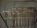 Magazine Rack Mid Century Modern Vtg Metal Retro H