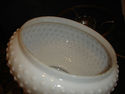 Hobnail Lamp Milk Glass Shade Hurricane Electric F