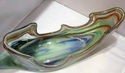 Vtg Murano Glass Swan Hand Blown Aqua Green Bowl P