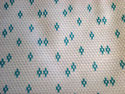 Vintage Fabric Almost 3 Yards Turquoise Knit Patte