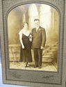 Antique Sepia Cabinet Portrait Photo Picture Coupl